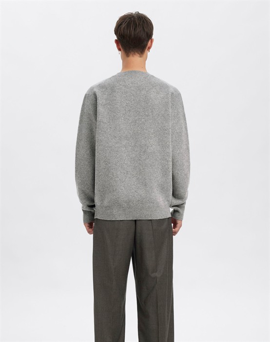 ANRRagi Knit Wool Crew Neck Strik